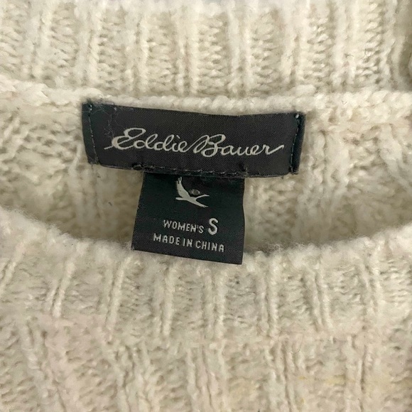 Eddie Bauer White Tunic Sweater - Picture 3 of 4